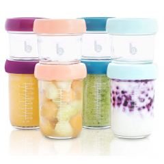 Pots de conservation en verre 4 x 100 ml + 4 x 220 ml