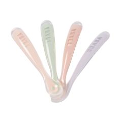 Set de 4 cuillères en silicone 1er âge