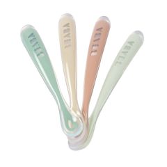 Set de 4 cuillères en silicone 1er âge