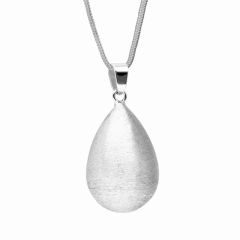 Bijou de grossesse Bola - Forme goutte Effet brossé Métal argenté