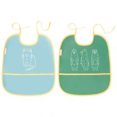 Lot de 2 bavoirs souples