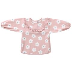Bavoir froufrou tissu imperméable 6-24M