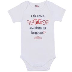 Body manches courtes à message