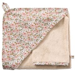 Cape de bain bambou + gant