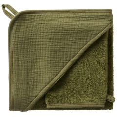 Cape de bain bambou + gant