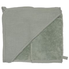 Cape de bain bambou + gant