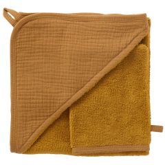 Cape de bain bambou + gant