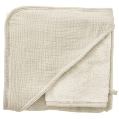 Cape de bain bambou + gant