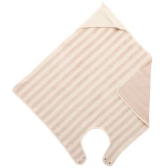 Cape de bain tablier en bambou - 100x100cm