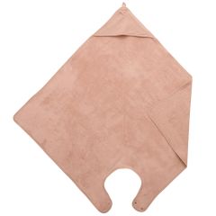 Cape de bain tablier en bambou - 100x100cm