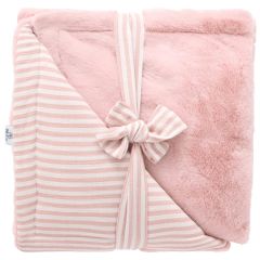 Couverture luxe avec fausse fourrure - 70x100cm