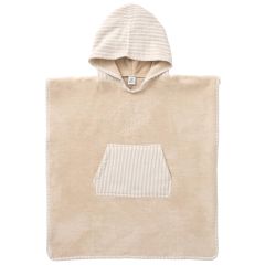 Poncho de bain à capuche en éponge bambou 3-5ans