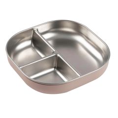 Assiette compartimentée inox