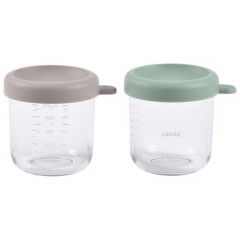 Coffret de 2 pots de conservation en verre 2 x 250 ml
