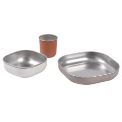 Coffret repas en inox - 3 pcs