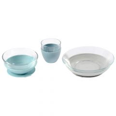 Coffret repas en verre - 3 pcs