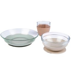 Coffret repas en verre - 3 pcs