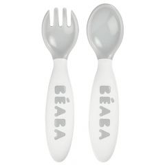 Set de 2 couverts ergonomiques 2ème âge + boîte de transport