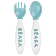 Set de 2 couverts ergonomiques 2ème âge + boîte de transport