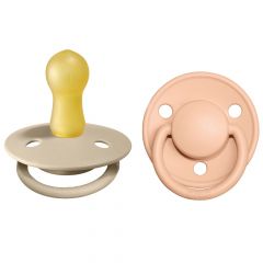 Sucette BIBS De Lux caoutchouc - 2pcs - 0-6 m