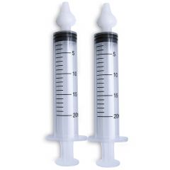 Lot de 2 seringues nasales
