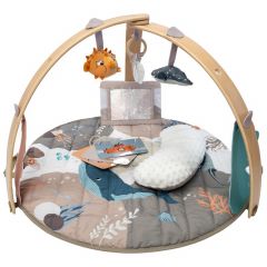 Tapis d'éveil avec arches en bois