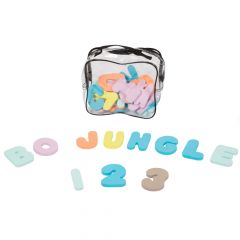 Jouets de bain B-Bath Time Foam chiffres et lettres - 36 pcs