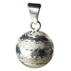 Bola métal à rayures brillantes