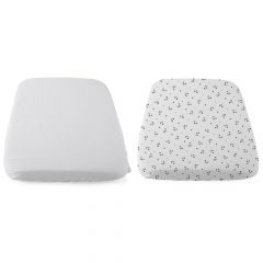 Lot de 2 draps housses pour berceau Next 2 Me