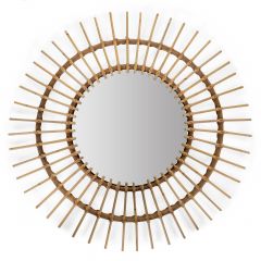 Miroir en rotin Aura 90 cm