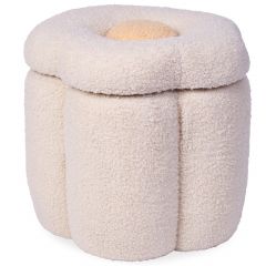 Pouf + espace de rangement Fleur