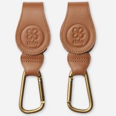 Crochets pour poussette en cuir