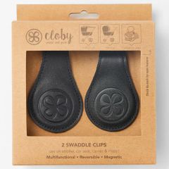 Lot de 2 clips magnétiques - cuir