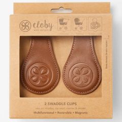 Lot de 2 clips magnétiques - cuir
