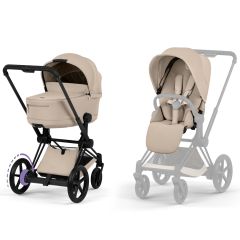 Duo e-Priam 3 + nacelle pliable