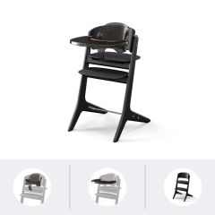 Pack 3-en-1 chaise haute Lemo Platinum