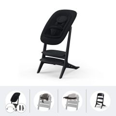 Pack 4-en-1 chaise haute Lemo Platinum