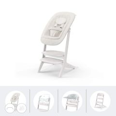 Pack 4-en-1 chaise haute Lemo Platinum