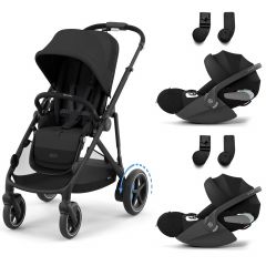 Poussette e-Gazelle S + 2 sièges-auto Cloud T i-Size