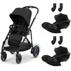 Poussette e-Gazelle S + 2 sièges-auto Cloud G i-Size
