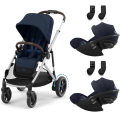 Poussette e-Gazelle S + 2 sièges-auto Cloud G i-Size