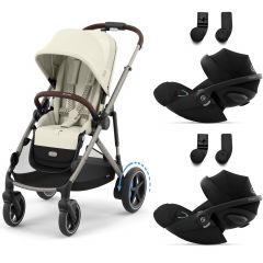 Poussette e-Gazelle S + 2 sièges-auto Cloud G i-Size