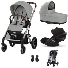Trio Balios S Lux 3 + nacelle S Lux + Cloud G i-Size + habillage-pluie poussette