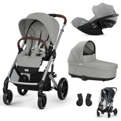 Trio Balios S Lux 3 + nacelle S Lux + Cloud G3 i-Size + habillage-pluie poussette
