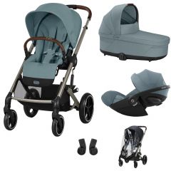 Trio Balios S Lux 3 + nacelle S Lux + Cloud G i-Size + habillage-pluie poussette