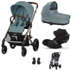 Trio Balios S Lux 3 + nacelle S Lux + Cloud G i-Size + habillage-pluie poussette