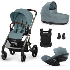 Trio Balios S Lux 3 + nacelle S Lux + Cloud G i-Size + porte-bébé Amya