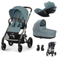 Trio Balios S Lux 3 + nacelle S Lux + Cloud G3 i-Size + habillage-pluie poussette