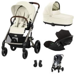 Trio Balios S Lux 3 + nacelle S Lux + Cloud G i-Size + habillage-pluie poussette