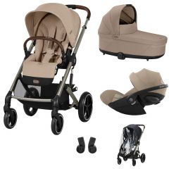 Trio Balios S Lux 3 + nacelle S Lux + Cloud G i-Size + habillage-pluie poussette